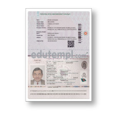 Bangladesh standard passport template download for Photoshop, editable PSD, (2020 – present), version 2