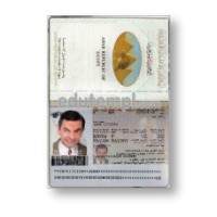 Egypt  passport template download for Photoshop, fully editable 