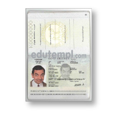 Eritrea  passport template download for Photoshop, editable PSD