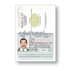 Fiji passport template download for Photoshop, editable PSD