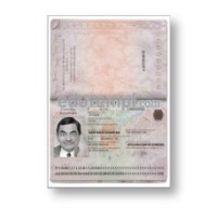 Hungary passport template download for Photoshop, editable PSD